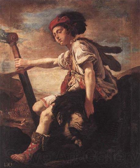 FETI, Domenico David with the Head of Goliath Norge oil painting art